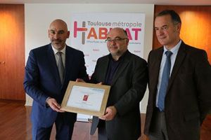 F. Biasotto, Président de TMH, F.Deplace DG DELPHIS, L. Laventure, DG de TMH